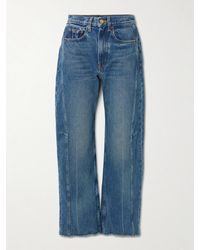 B Sides - Relaxed Cuffed Lasso High-Rise Wide-Leg Jeans - Lyst