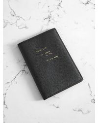 Smythson - Thomas Lélu Panama Textured-Leather Passport Holder - Lyst