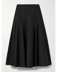Proenza Schouler - Heidi Pleated Cotton-Blend Midi Skirt - Lyst