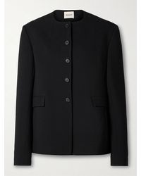 KHAITE - Jameson Crepe Jacket - Lyst