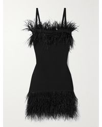 STAUD - Etta minikleid aus strick mit federn - Lyst