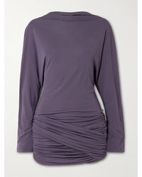 Christopher Esber - Luna Open-Back Draped Jersey Mini Dress - Lyst