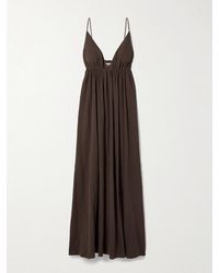 STAUD - Hanna Cotton-Gauze Maxi Dress - Lyst