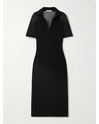 Max Mara - Artello Paneled Stretch-Jersey Midi Dress - Lyst
