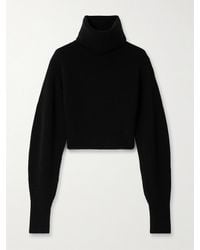 GAUGE81 - Tokke Cropped Ribbed Merino Wool Turtleneck Sweater - Lyst