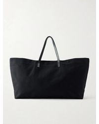 Kallmeyer - Cottage Leather-Trimmed Canvas Tote - Lyst
