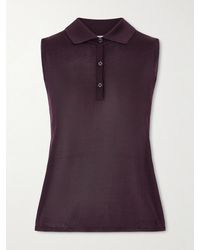 Veronica de Piante - Selma Silk Polo Shirt - Lyst