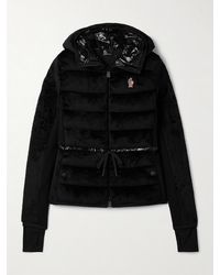 Moncler - Hooded Quilted Fleece Down Jacket - Lyst
