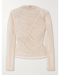 Self-Portrait - Top With Shimmering Crystals - Lyst