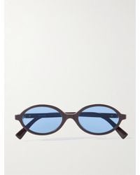 Miu Miu - Oval-Frame Acetate Sunglasses - Lyst