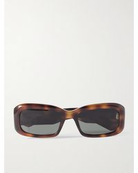 Saint Laurent - Rectangle-Frame Acetate Sunglasses - Lyst