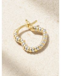 Yvonne Léon - Mini Créole Coeur 9-Karat And Single Hoop Earring - Lyst