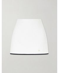 Valentino Garavani - Canestrello Cotton-Blend Tweed Mini Skirt - Lyst