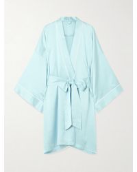 Olivia Von Halle - Mimi Silk-Satin Robe - Lyst