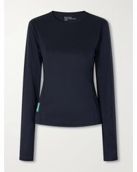 District Vision - Logo-Appliquéd Paneled Recycled Jersey T-Shirt - Lyst