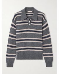 &Daughter - Edith Pullover Aus Wolle Mit Polokragen Und Streifen - Lyst