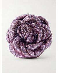 Judith Leiber - Rose Melody Crystal-Embellished-Tone Clutch - Lyst