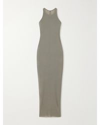 Rick Owens - Tank Ribbed-Jersey Halterneck Midi Dress - Lyst