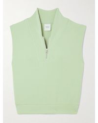 Varley - Loretta Jersey Sleeveless Half-Zip Sweatshirt - Lyst