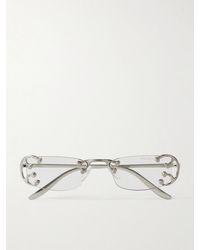 Prada - Square-Frame-Tone Optical Glasses - Lyst