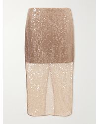 Veronica Beard - Allora Sequined Chiffon Midi Skirt - Lyst