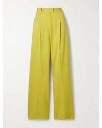 Another Tomorrow - + Net Sustain Wool-blend Straight-leg Pants - Lyst