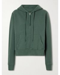 Nili Lotan - Cotton-Jersey Zip-Up Hoodie - Lyst