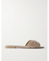 Saint Laurent - Nu Pieds 05 Vit Ver Soft Sl Sa Sandal - Lyst