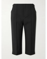 Chloé - Buckle-Embellished Wool-Crepe Straight-Leg Capri Pants - Lyst