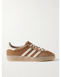 adidas Originals - Gazelle Indoor Sneakers Aus Jacquard Mit Besätzen Aus Nubukleder Und Leder - Lyst