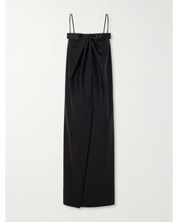 Givenchy - Bow-Detailed Wool And Mohair-Blend Maxi Dress - Lyst