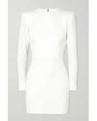 Alex Perry Kira Stretch-cady Mini Dress - White