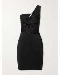 Et Ochs - Mila One-Shoulder Cutout Stretch-Satin Jersey Mini Dress - Lyst