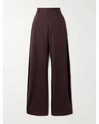 Lemaire - Hose Mit Geradem Bein Aus Jersey - Lyst