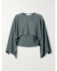 Zimmermann - Valiant Draped Wool And Cashmere-Blend Sweater - Lyst