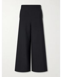 Chloé - Wide-Leg Wool Crepe Pants - Lyst