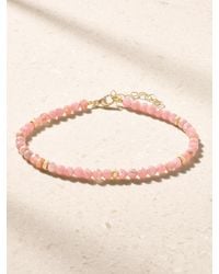 JIA JIA - Arizona 14-Karat Rhodochrosite Beaded Bracelet - Lyst