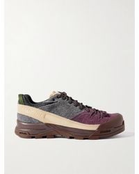 Salomon - X-Alp Rubber And Mesh-Trimmed Brushed-Suede Sneakers - Lyst