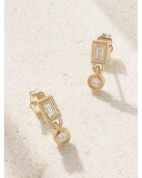 Sydney Evan - 14-Karat Diamond Earrings - Lyst