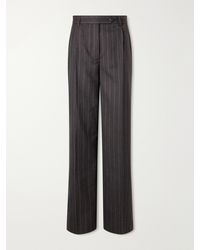 mfpen - Primary Striped Wool Straight-Leg Pants - Lyst