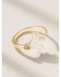 L'Atelier Nawbar - Mini Psychedeliah Vine 18-Karat, Mother-Of-Pearl And Diamond Ring - Lyst