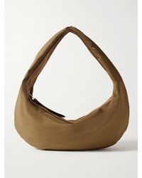 KHAITE - Olivia Sport Mittelgroße Schultertasche Aus Shell Mit Besätzen Aus Veloursleder - Lyst