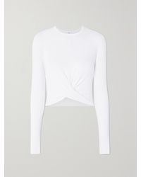 Alo Yoga - Cover Verkürztes Oberteil Aus Stretch-Modal Mit Twist-Detail - Lyst