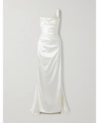Vivienne Westwood - Minerva Draped Silk-Satin Gown - Lyst