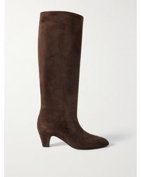 Bally - Arvel Suede Knee Boots - Lyst