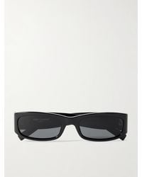 Saint Laurent - Rectangle-Frame Acetate Sunglasses - Lyst