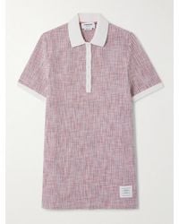 Thom Browne - Minikleid Aus Gestreiftem Tweed Aus Einer Baumwollmischung - Lyst