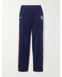 Sporty & Rich - New York Yankees Serif Striped Embroidered Jersey Track Pants - Lyst