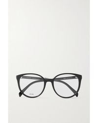 Celine - Round-Frame Acetate Optical Glasses - Lyst