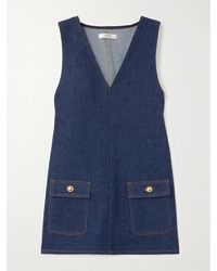 FRAME - Mini-Robe En Jean The Pinafore - Lyst